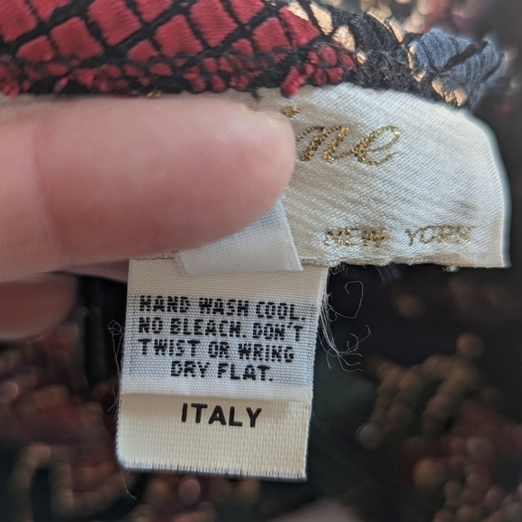 Vintage Janine London Stretchy Metallic Floral Open Back Bodycon Mini Dress Sz S - Picture 4 of 12